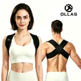 Ollas Shoulder Straps - Posture Support Straps Open Shoulder Assist Straps for Press Lifts & Chest Straightening Use at Home Office Fitness