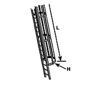 Plastruct 90431 CL-4 CAGE LADDER, HO