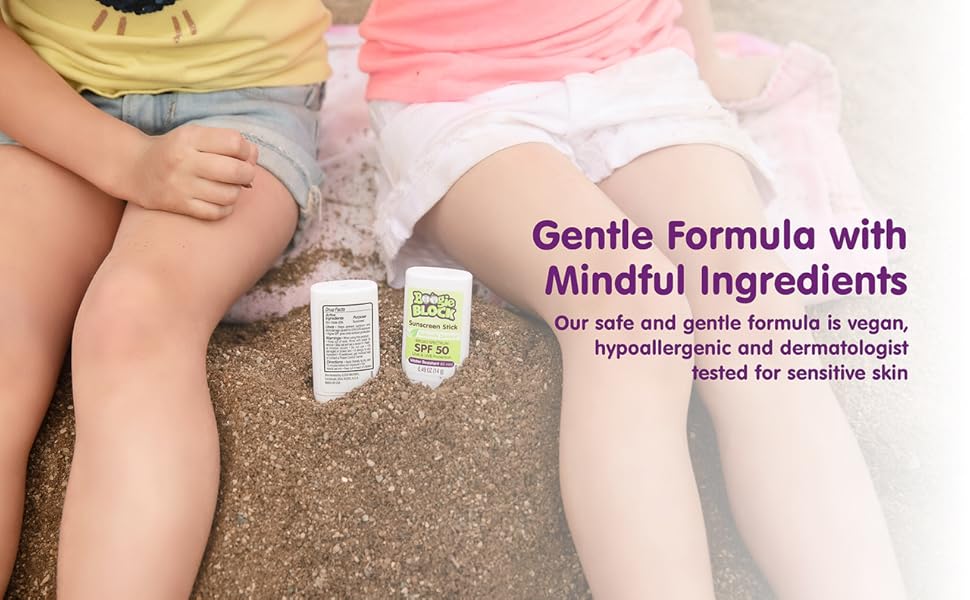 Boogie Mineral Sunscreen Stick for Babies – Zinc Oxide SPF 50, Naturally Derived, Water Resistant for Sensitive Skin