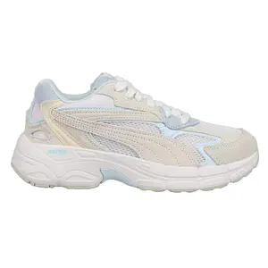 PUMA Womens Teveris Nitro Lace Up Sneakers Shoes Casual - White