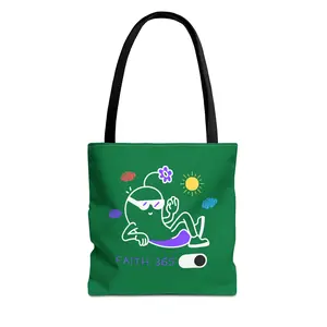 Cute Faith 365 Tote Bag, Eco-Friendly Shopping Bag, Inspirational Gift, Positive Vibes, Everyday Use