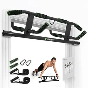 2026 Upgrade Multi-Grip Pull Up Bar with Smart Larger Hooks Technology