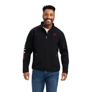 Ariat Men's New Team Softshell Mexico Black Jacket - 10043055