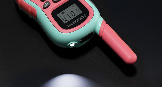 FOREDOM Walkie Talkies Rechargeable with Flashlight & Long Range Communication for Kids 22 Channels 2 Way Radio for Boys Girls Gift Age 3+