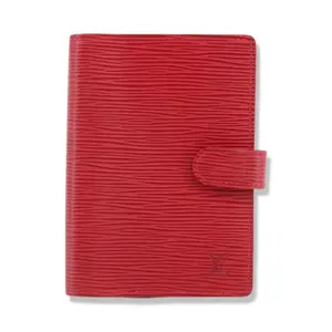 Pre-owned Louis Vuitton Epi Leather Small Leather Goods Red Small Ring Agenda Cover LV1929