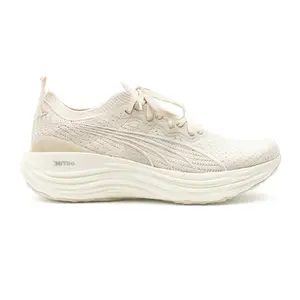 PUMA Womens Foreverrun Nitro Knit Running Sneakers Shoes - Off White