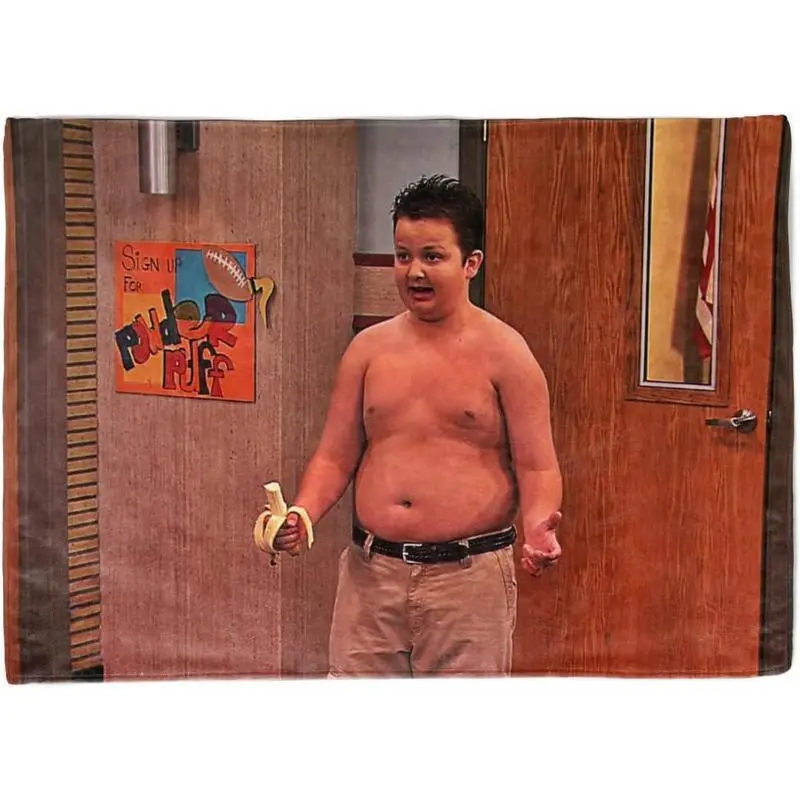 Gibby Funny Meme Tapestry - Single-Side Bright Full Print Home Decor, Skin-Friendly Soft HD Fabric, Hand Wash, Easy Hang Kit, Multi-Size 40"-90", Indoor/Outdoor Use, College Dorm Flag