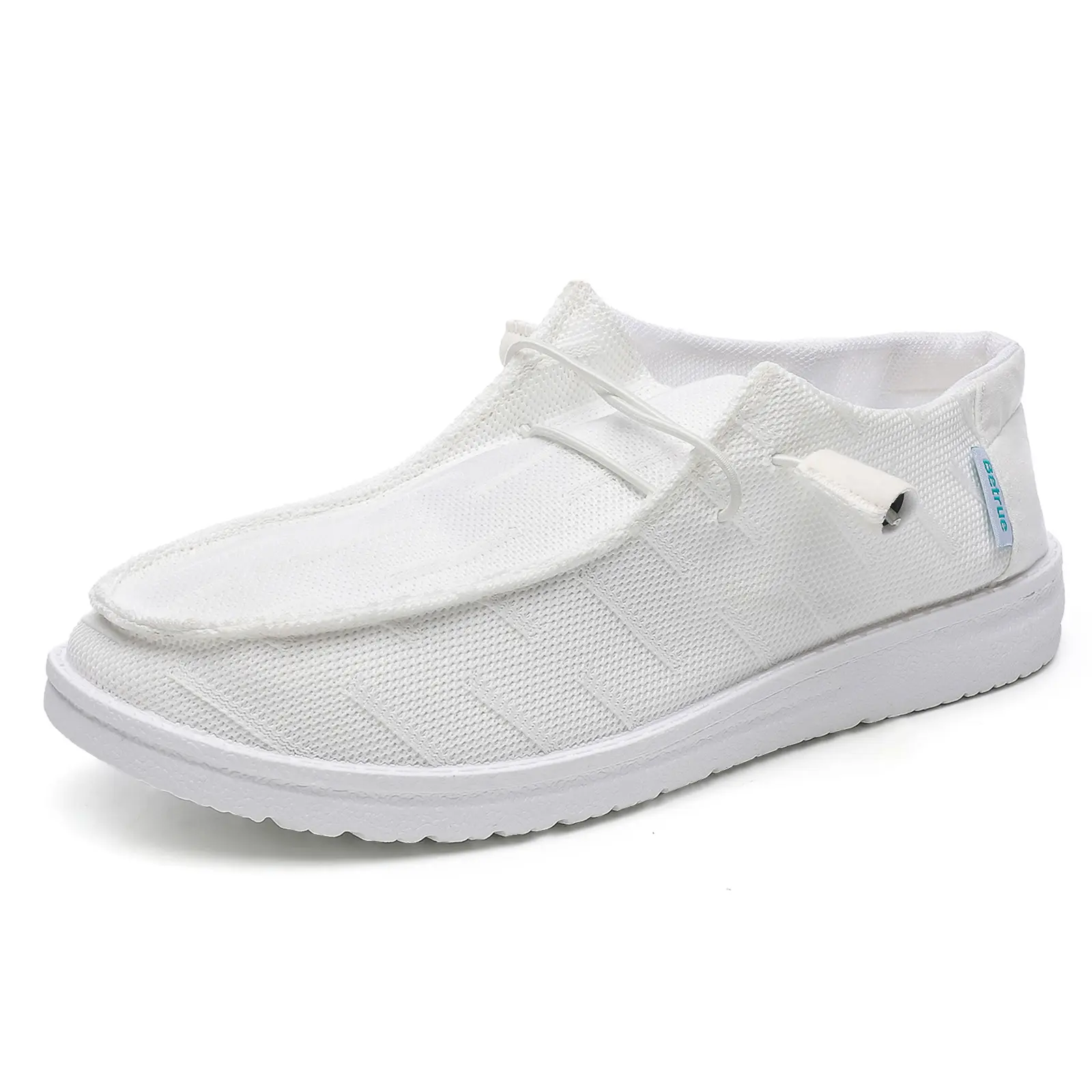 Women's Lightweight Slip-On Boat Shoes - Casual Canvas Loafers, Breathable Walking Footwear, Deck Sneakers, Walking Shoes