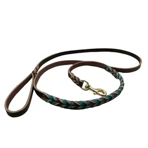 Leather Gripper Dog Leash