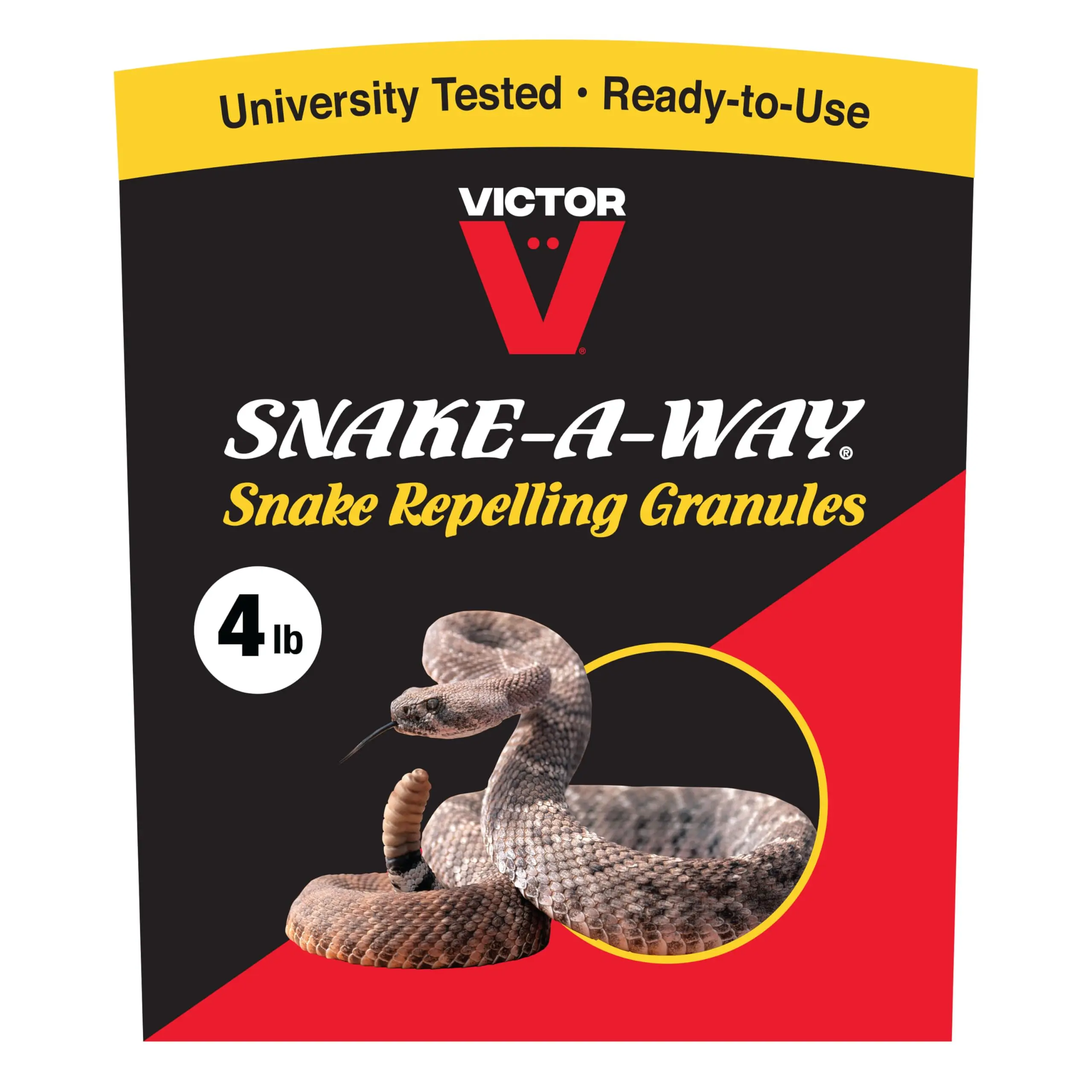 Outdoor Snake Repellent Granules - 4 lb Safety-Focused Pest Control for Residential Properties & Cabins, Discourages Non-Venomous Snakes & Reptile Activity, Prevents Sheds, 3-Month Long-Lasting Defense, Discourages Reptile Activity