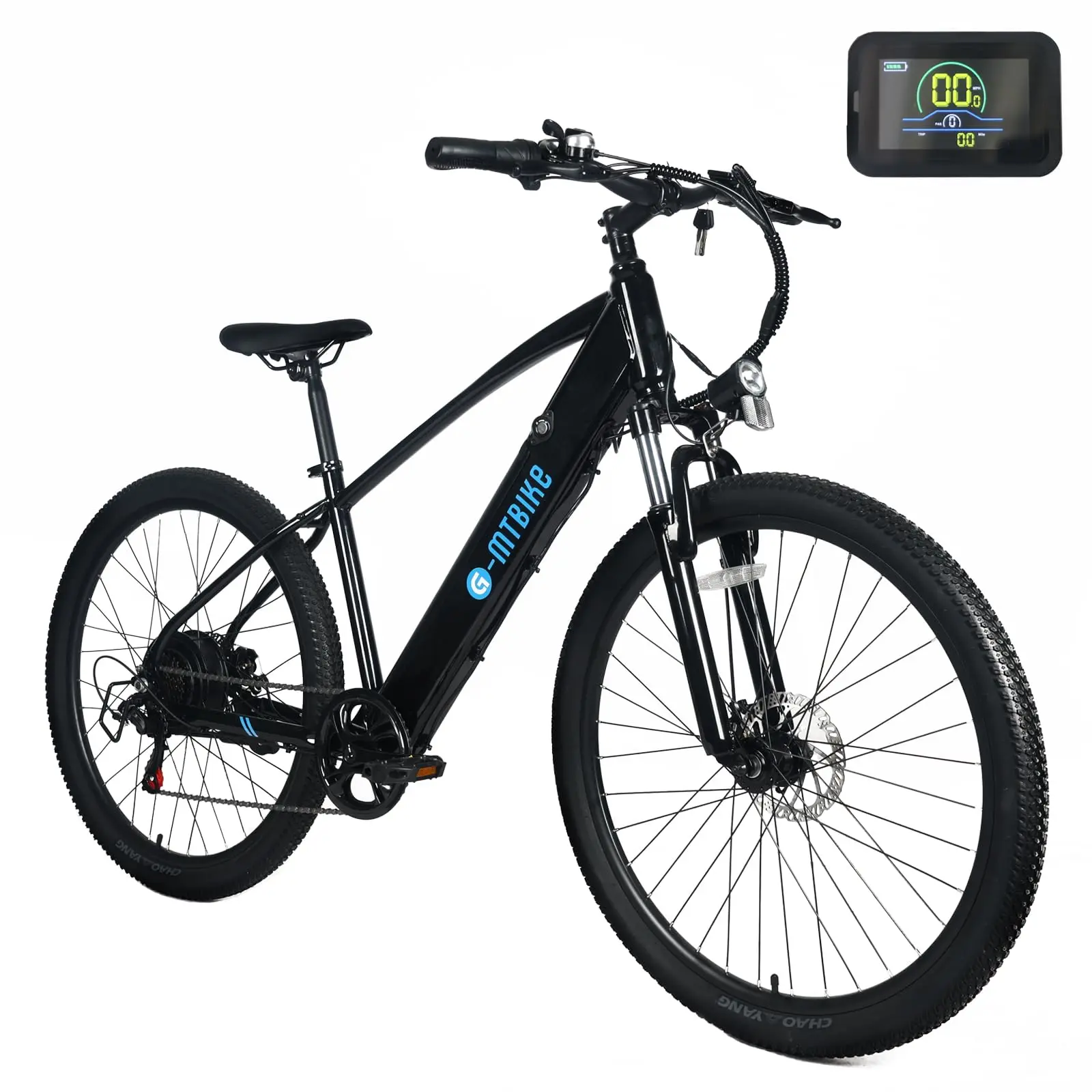 GARVEE Electric Bike for Adults with Battery, 500W Brushless Motor Peak 1000W, 27.5" Tires, Step-Over, 7-Speed, 50 Miles, Mountain Ebike for Commuting and Adventure