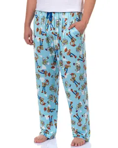Toy Story Pajamas Men's Woody & Buzz Lightyear Cloud All-Over Print Sleep Lounge Pants