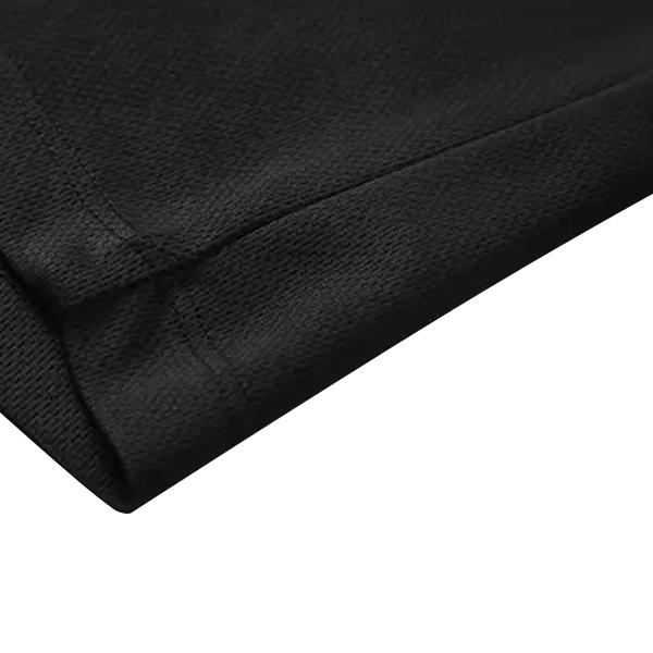 Five-piece men’s casual short-sleeve polo set—quick-dry golf and tennis shirts, comfortable riding wear, stylish men’s sportswear—ideal for casual gatherings, vacations, and travel; contrast color design at the neckline and cuffs.