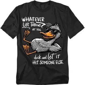 Women's funny animal humor with a motivational twist Graphic T-Shirt - Short Sleeve Crew Neck Regular Fit Casual Wear | Soft & Breathable Fabric, Durable Print, Everyday Comfort, Machine Washable