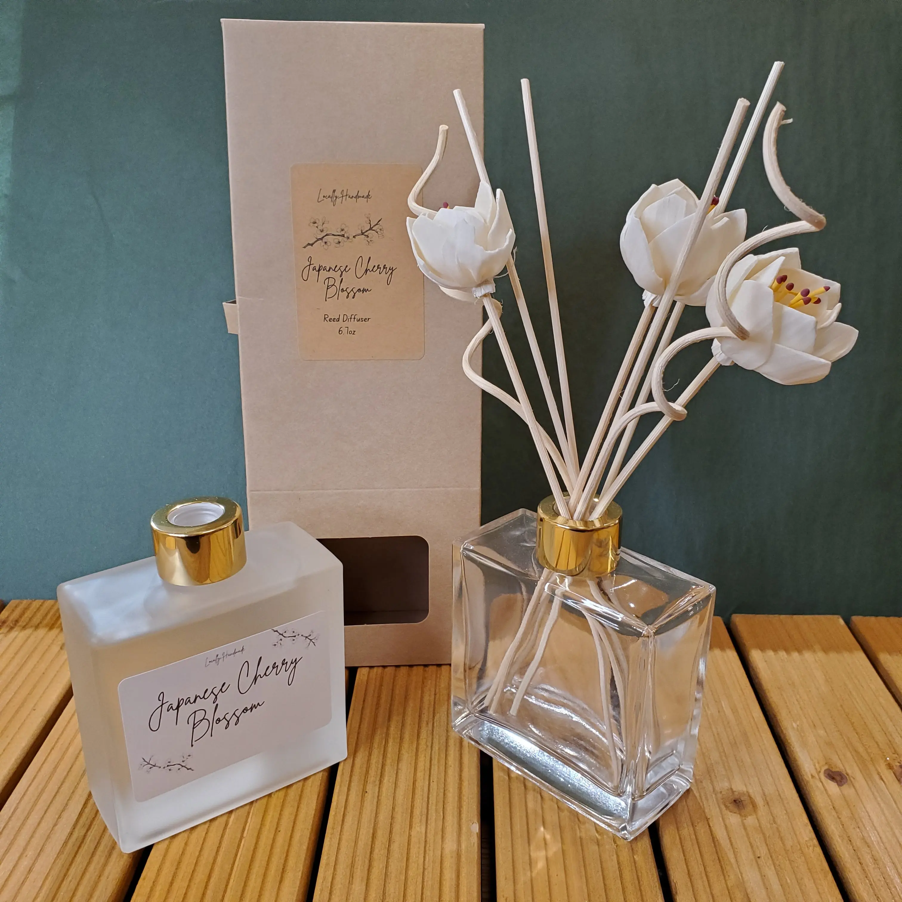 Japanese Cherry Blossom- Bamboo Flower Reed Diffuser