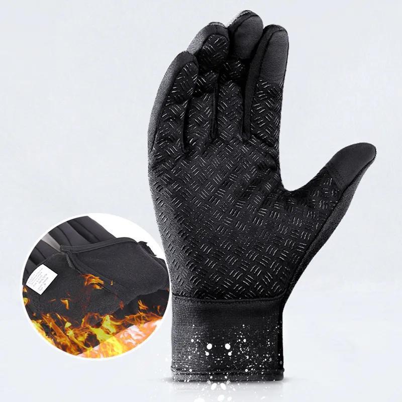 Winter Thermal Gloves Windproof Waterproof Touchscreen Compatible with Non-Slip Grip for Outdoor Activities Skiing Hiking Cycling Motorcycling Anti-Cold Up to  Heating Full Finger Gloves
