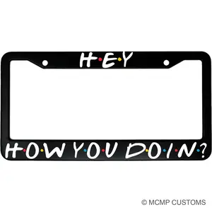 Hey How You Doin Friends Joey Aluminum Car License Plate Frame