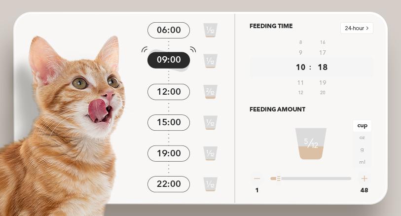 PETLIBRO Automatic Cat Feeder with Alexa,5G WiFi Automatic Pet Feeder with Freshness Preservation, 5L Timed Cat Feeder with Low Food Sensor, pet supplies