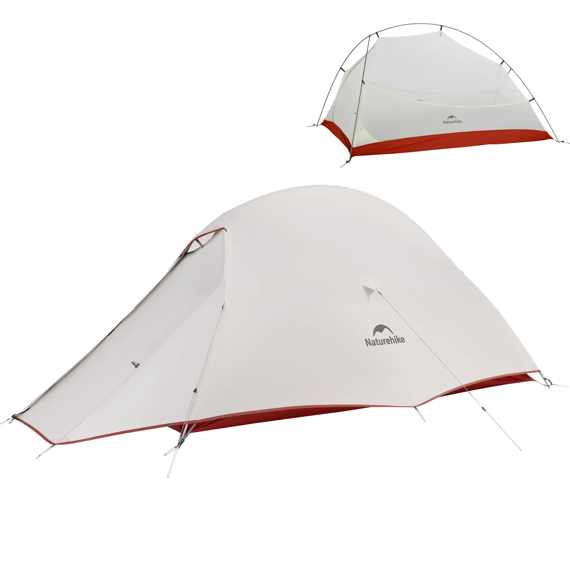 Naturehike Cloud Up Pro 1-Person Ultralight Backpacking Tent, with Room for Gear