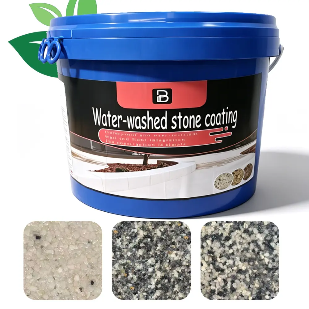 Glue-Based Multi-Size Epoxy Resin Gravel Paint Kit (0.14 gal), High-Strength UV-Resistant Anti-Weed Surface for DIY Natural Look Natural Stone Flooring, Permeable Paving Driveways, 0.14 Gallons
