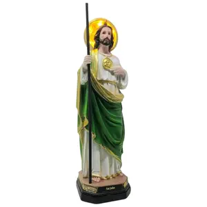 San Judas 12" With Light up Halo Estatua - Detailed Figure Saint Jude TadeoBrand New St Jude. Religious Decor