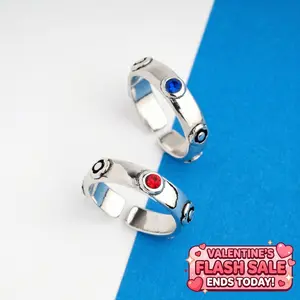 Howl’s Moving Castle Adjustable His & Her Ring Set  | Anime Stainless Steel