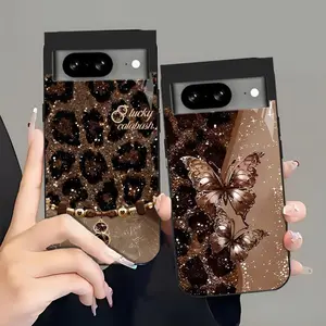 Suitable for [Google Pixel 8a] high-end women's phone case🤩，the pattern is printed, not glitter; various leopard print patterns are available，drop-resistant and fingerprint-proof YM99