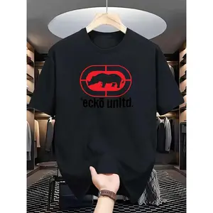 Ecko Unltd. Men's Casual Graphic T-shirt |    Round Neck, Breathable & Quick-dry, Comfort Fit, Summer Style, Casual Wear, Graphic Tee, Elastic Fabric