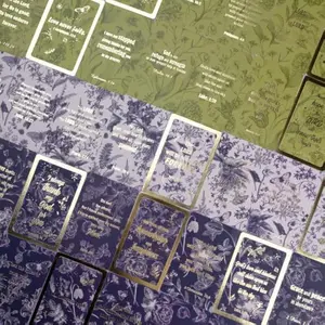 Gold Foil Bible Verse Cards, 50 Prayer Ones for Women with Assorted Bible Verses, Mini Scripture Cards for Women and Men,Christian Supplies