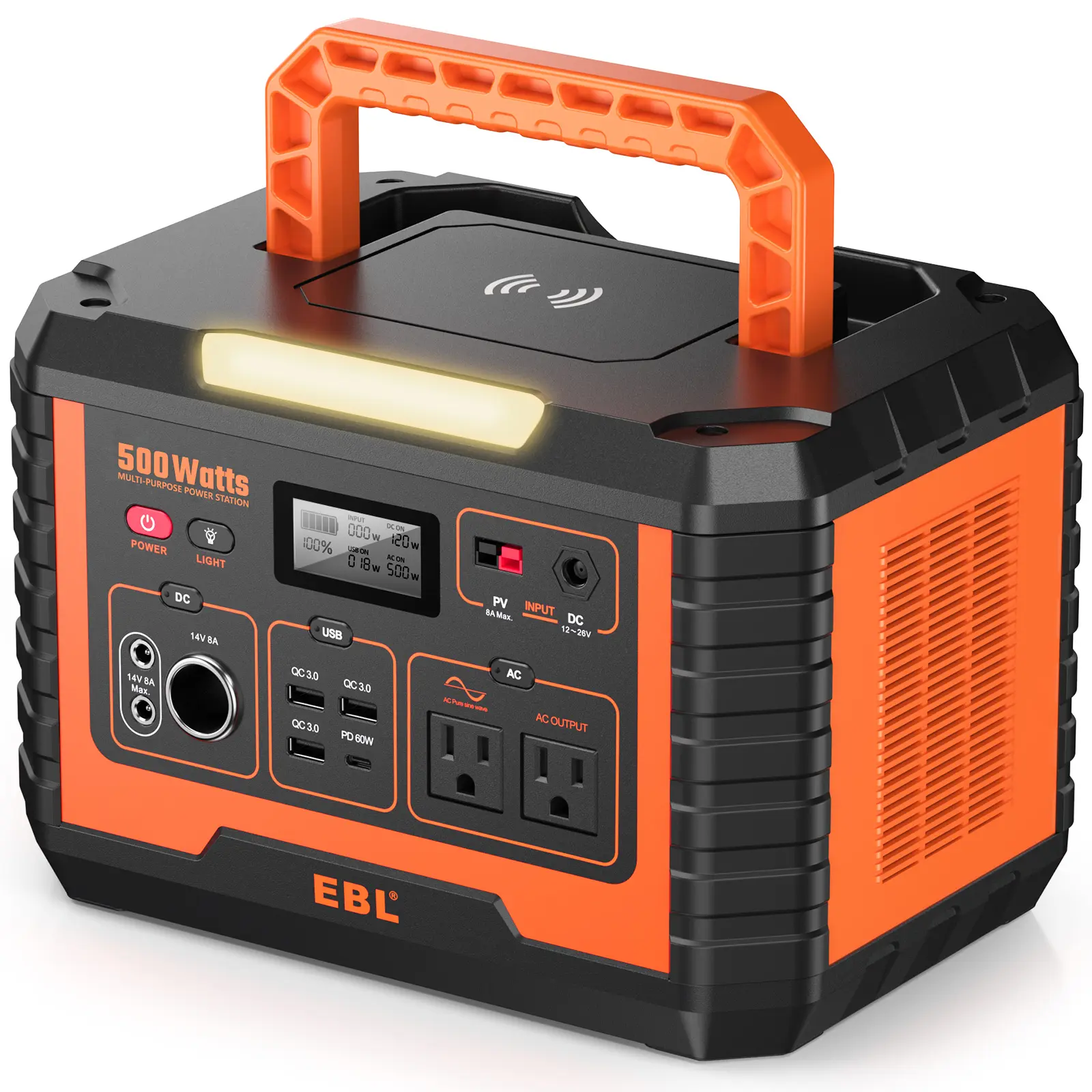 500W Portable Power Station（orange）