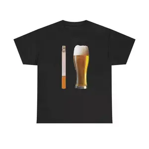 BEER AND CIG COMBO - GRAPHIC TEE Golf Gift T-Shirt For Men and Women
