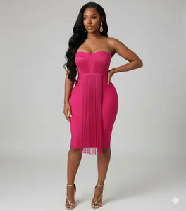 Tasseled Bandage Dress Tasseled Bandage Dress