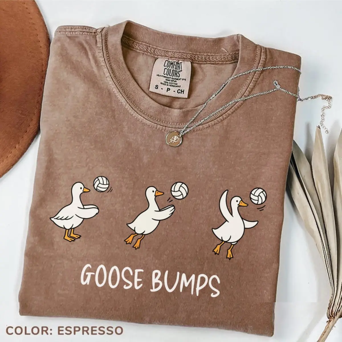 Comfort Color Goose Bumps Volleyball TShirt, Funny Goose Volleyball Team Tee, Cute Volleyball Player T-Shirt, Sports T-Shirt Gift