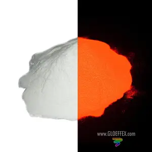 Phosphorescent Glow in the Dark Powder Pigment - Red