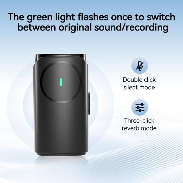 Holiday Haul Wireless Lavalier Mic with AI Denoising & One-Click ，support for iPhone  Android with charging case audio smartphone audio smartphone,For content creators