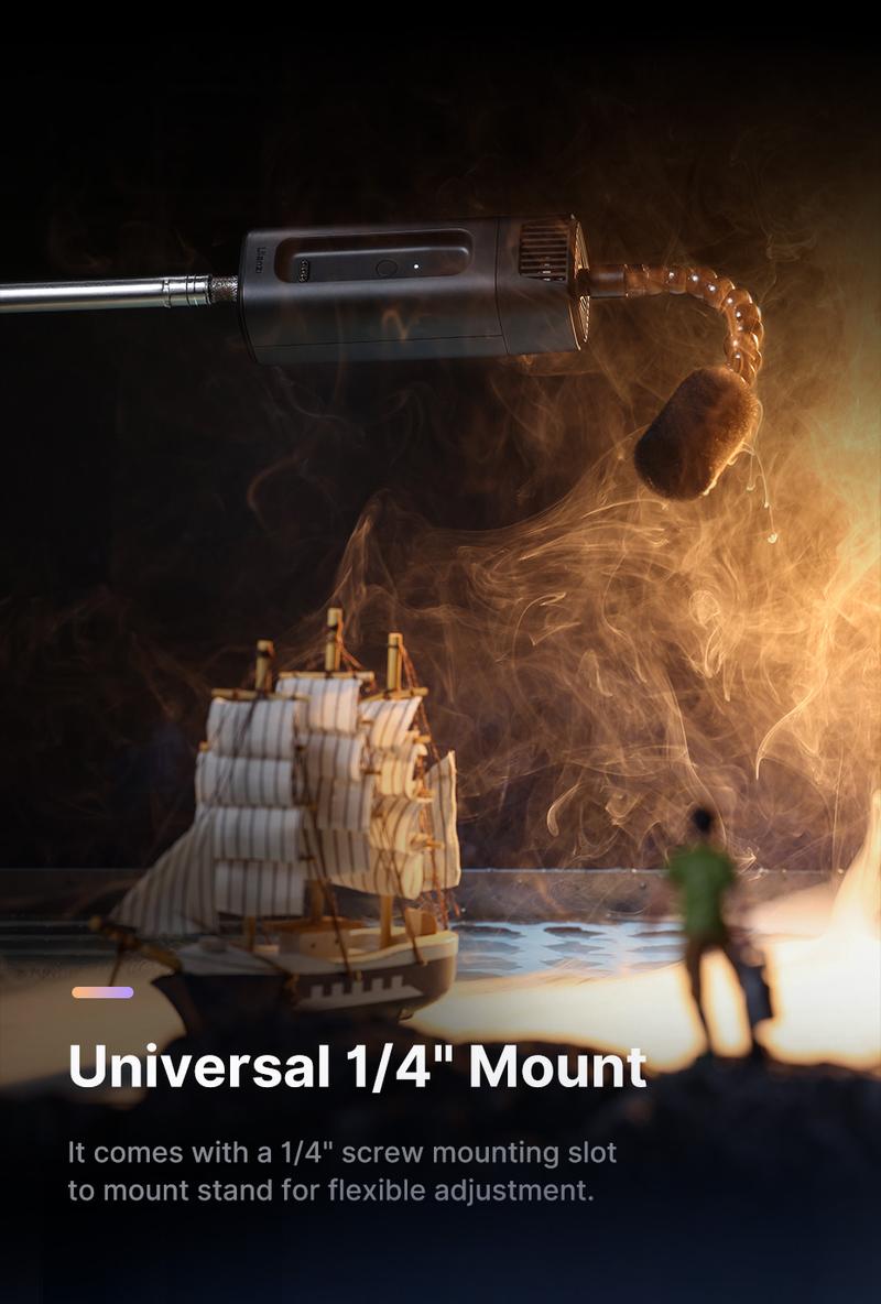 Ulanzi FM01 FILMOG Ace Fog Machine, Portable Smoke Machine with Remote Control Hand-held Fogger for Photography, Outdoor Events, Parties, Stage Effects, Halloween, Disinfection or Weddings