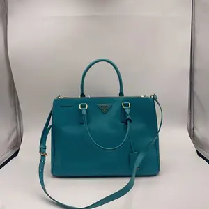 Pre-owned PRADA Blue Saffiano Bag hz61005