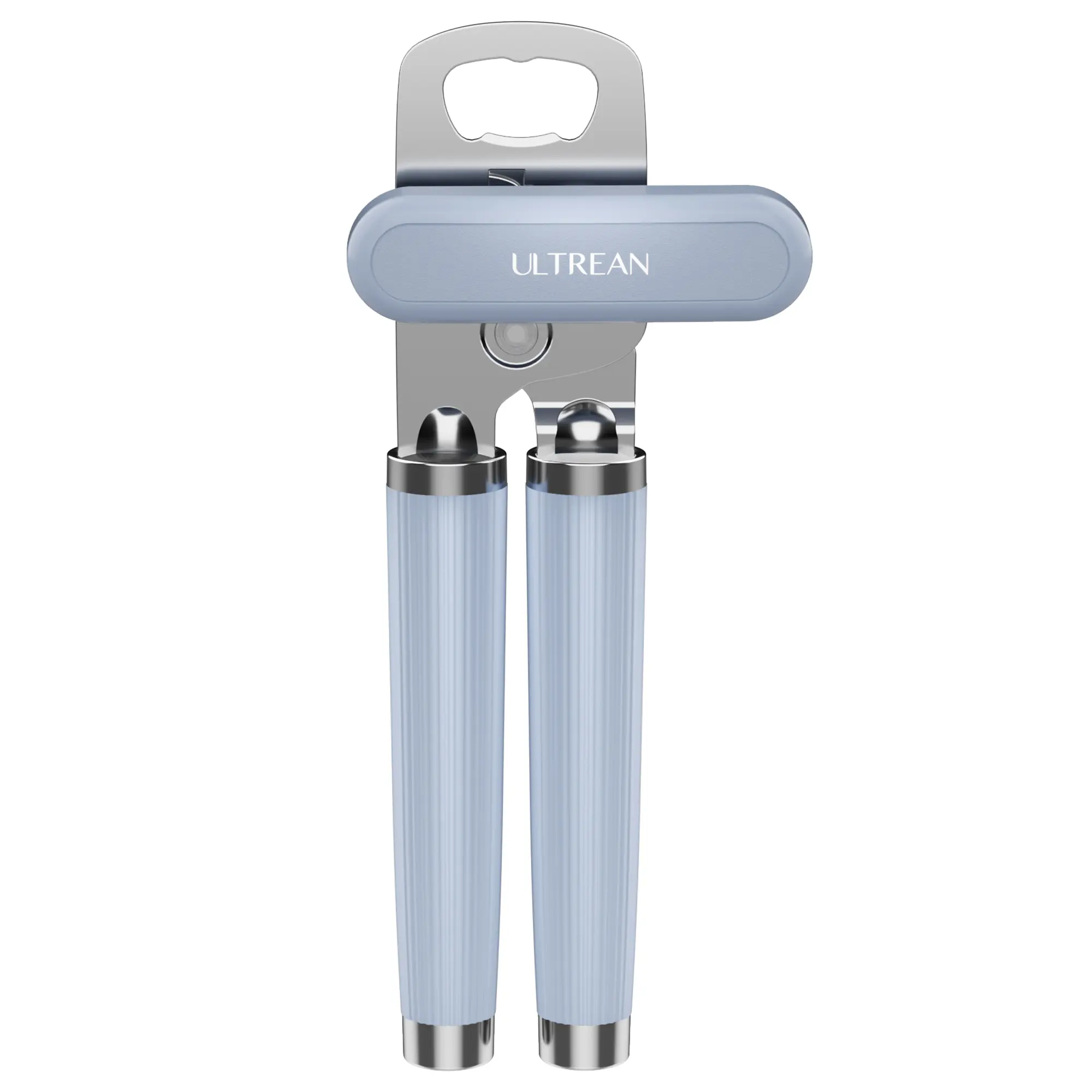 ULTREAN Heavy Duty Stainless Steel Smooth Edge Manual Can Opener with Bottle Opener, Handheld Kitchen Utensils, Kitchen Accessories, Beverage Can Opener