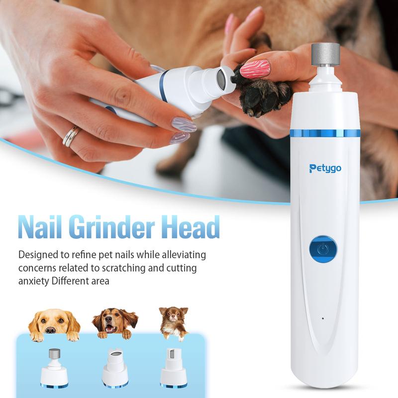 Petygo 4-in-1 Dog Grooming Kit with Nail Grinder & Dog Paw Trimmer, Low-Noise Rechargeable Cordless Electric Set for Dogs, Cats & Paw Pets Petygo 4-in-1 Dog Grooming Kit with Nail Grinder & Dog Paw Trimmer, Low-Noise Rechargeable Cordless Electric Set for Dogs, Cats & Paw Pets