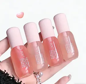 2Counts/Set LJUY Conditioning Lip Oil Balm - Shea Butter, Mint & Coconut Oil – Glow Reviver Plumping Lip Oil Soft, Nourished Lips