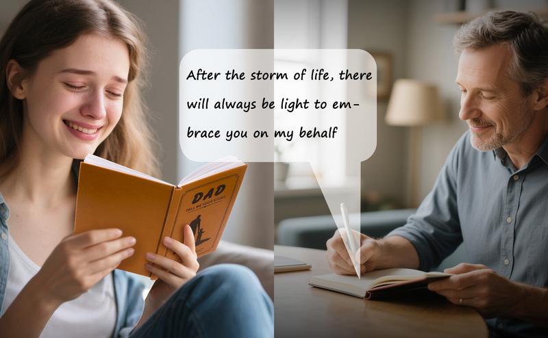 Dad I Want to Hear Your Story — Dad’s Life Story Journal, Perfect Gift for Dad, Grandpa, Husband, or Stepdad From Daughter or Son