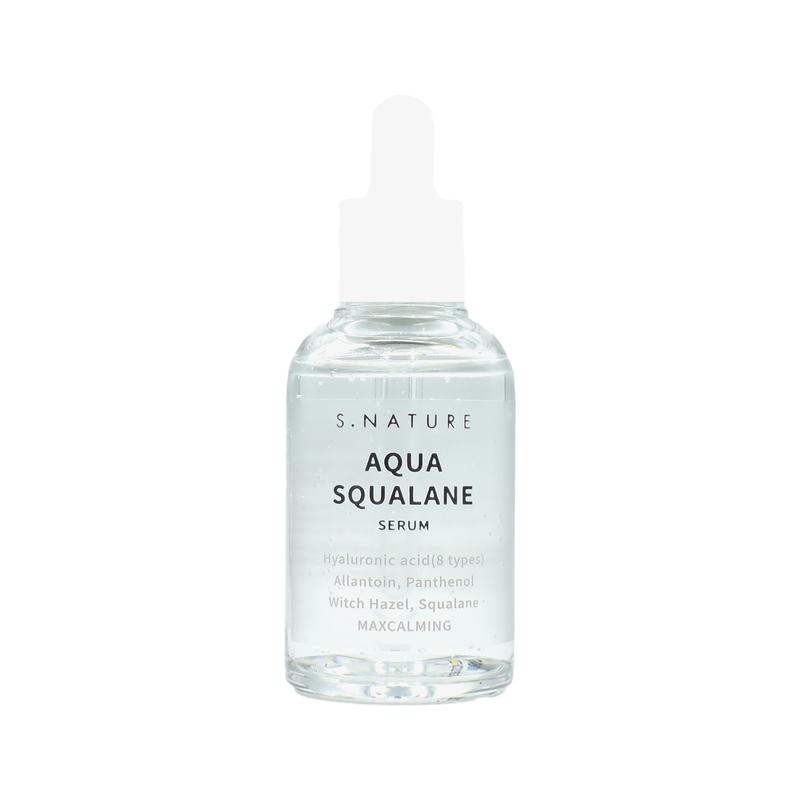 S.NATURE Aqua Squalane Serum with 8 Types of Hyaluronic Acid, (50ml) Skincare Comfort Skin Repair
