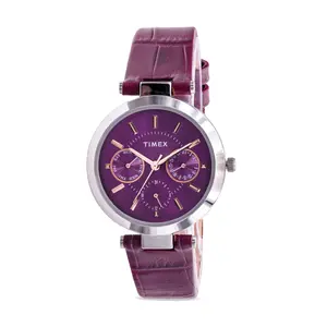 Timex Multifunction Leather Ladies Watch