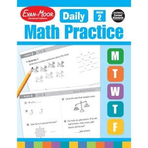 Evan-Moor Daily Math Practice for Grade 2 Skill Building