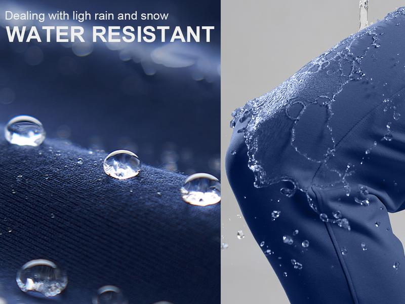 G Gradual Men's Fleece Lined Winter Pants with 3 Zipper Pockets Warm Athletic Joggers Workout Running Sweatpants for Men