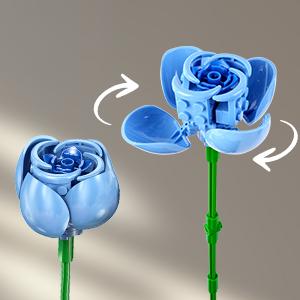 Flower Bouquet Building Set 13 Flowers with Adjustable Petals & Green Leaf Accents, Rose Plant, Decorative Ornaments & Magnetic Blocks, Home Decor for Adults, Boys & Girls 8+ Flower Bouquet Building Set 13 Flowers with Adjustable Petals & Green Leaf Accents, Rose Plant, Decorative Ornaments & Magnetic Blocks, Home Decor for Adults, Boys & Girls 8+