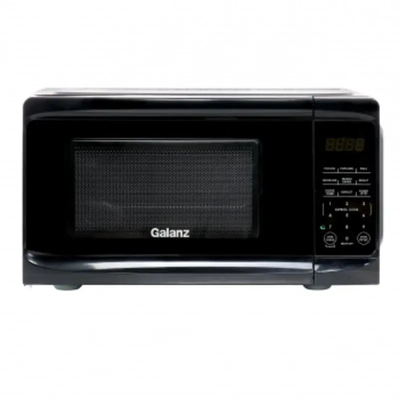 Galanz GLCMV807BK-07 0.7 cu. ft. 700W Countertop Microwave Oven, Black with One Touch Express Cooking
