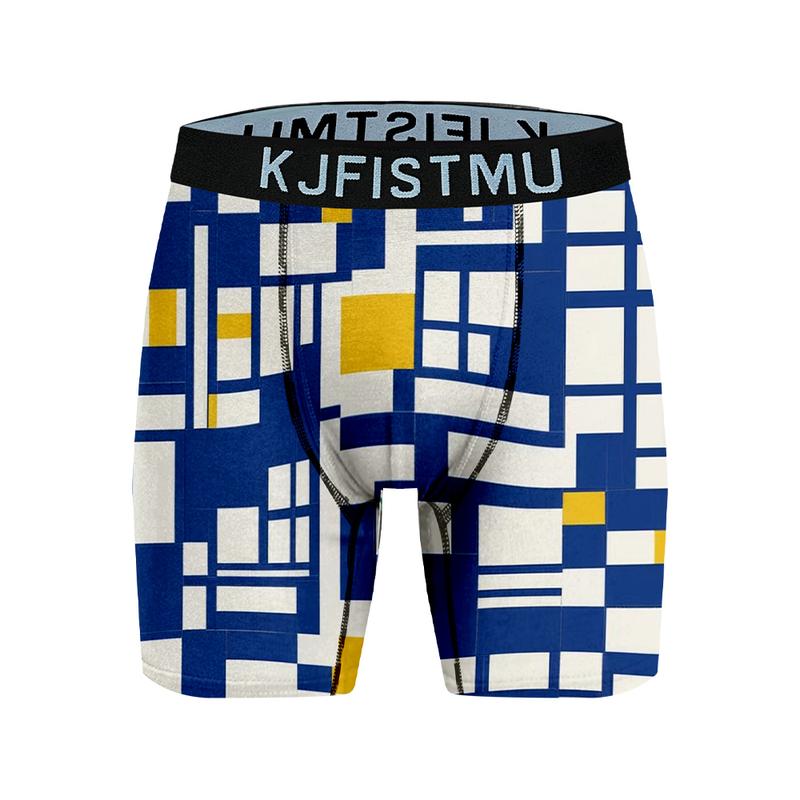 KJFISTMU 16-Pack Men's Boxer Briefs Durable Shape Retaining Moisture Wicking Highly Elastic Skin Friendly Soft Breathable Slim Fit Lightweight Absorbent Underwear for Sports Menswear Natural Day Fabric Gym Print Set Smooth Socks Spandex Stretchy Sweat