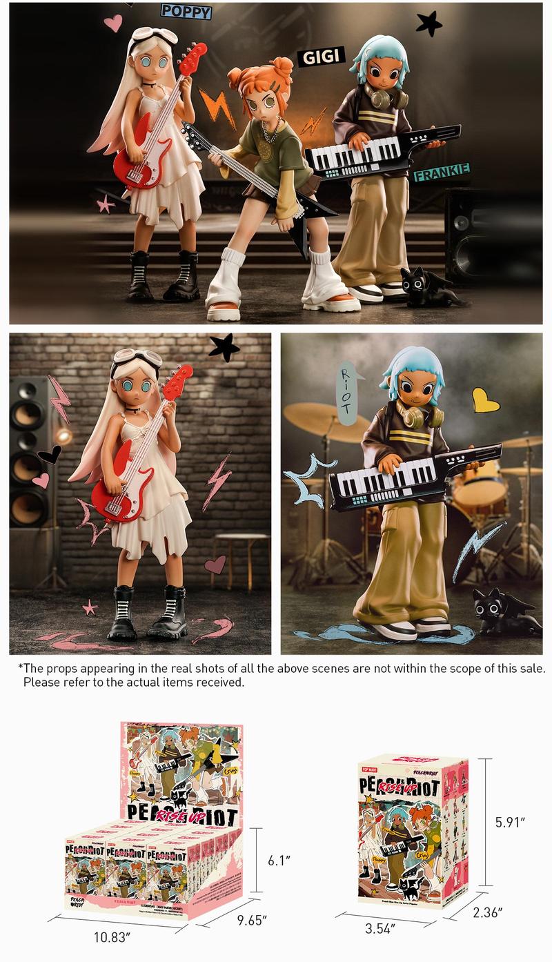 POP MART Peach Riot Rise Up Series Figures, Blind Box POP MART Peach Riot Rise Up Series Figures, Blind Box
