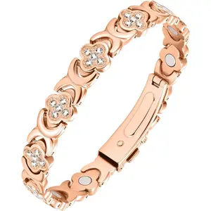 Copper Bracelets for Women Pure Copper Magnetic Bracelet with 3500 Gauss Effective Magnets Trendy Stack Bangle Stretch Bangle Modern Fashion Accessories Jewelry Gift ideal christmas men casual style teen boy perfect family religious party couple diy craft